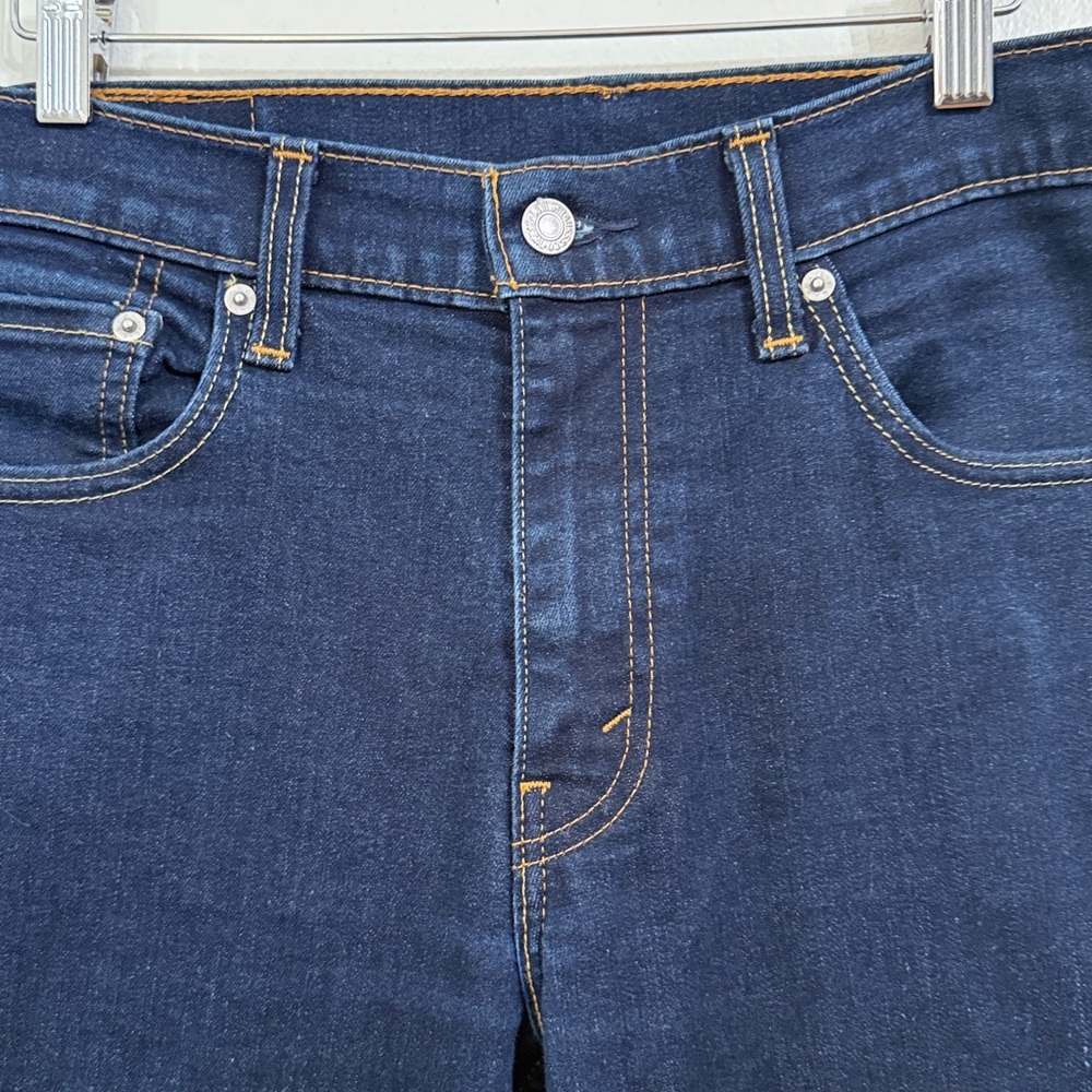 Levi's 511 Slim Fit Jeans Mens 34x30 Denim Dark Wash - Picture 13 of 13